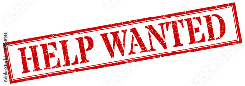 help wanted stamp. help wanted square grunge sign. help wanted