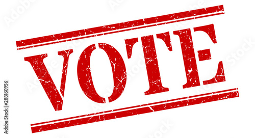 vote stamp. vote square grunge sign. vote