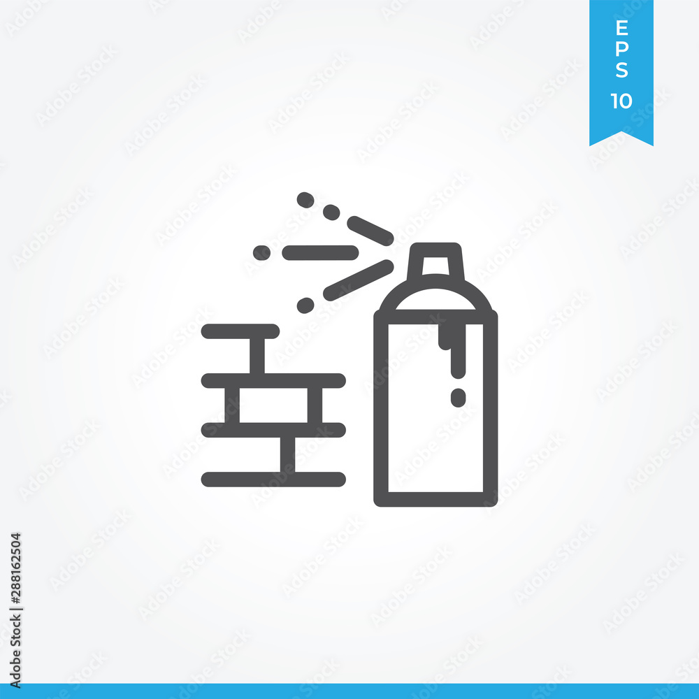 Street art vector icon, simple sign for web site and mobile app. Street art vector icon, simple sign for web site and mobile app.