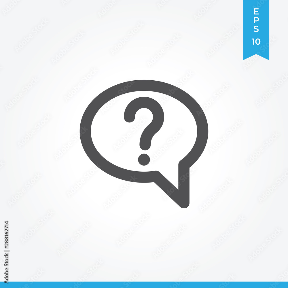 Speech bubble vector icon, simple sign for web site and mobile app. Speech bubble vector icon, simple sign for web site and mobile app.
