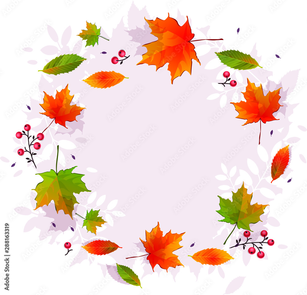Hello autumn background layout decorate with leaves for shopping sale or promo poster and frame leaflet or web banner.Vector illustration template. Hello autumn background layout decorate with leaves for shopping sale or promo poster and frame leaflet or web banner.Vector illustration template.