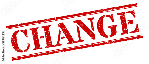 change stamp. change square grunge sign. change