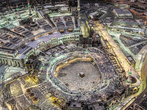 Canvas Print kaba mekke Makkah hac hajj tawaf