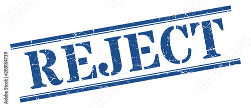 reject stamp. reject square grunge sign. reject