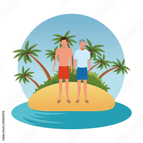 summer vacation cartoon
