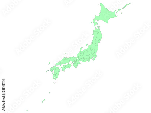 日本地図 ベクター