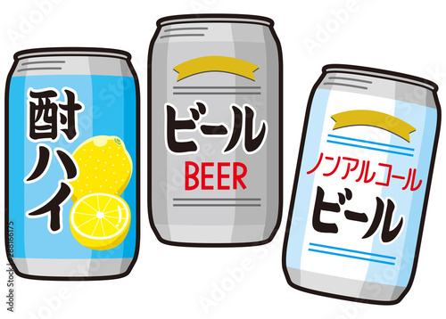 ビールとノンアルコールビールと酎ハイ