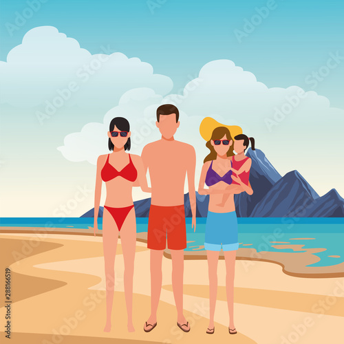 summer vacation cartoon