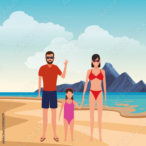 summer vacation cartoon
