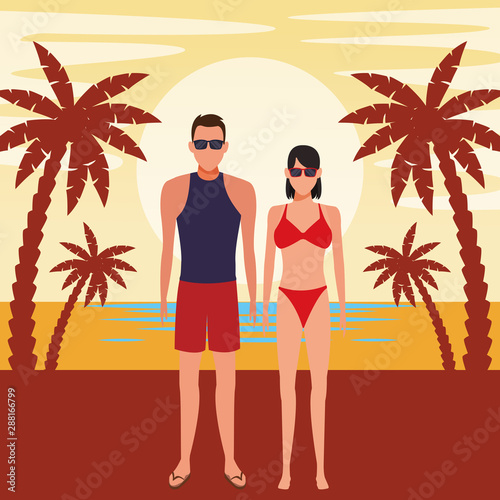 summer vacation cartoon