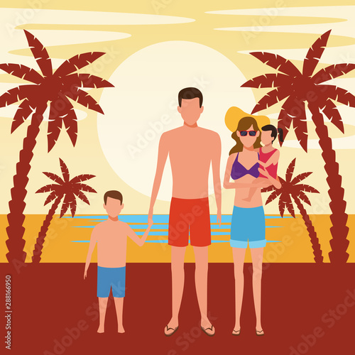 summer vacation cartoon