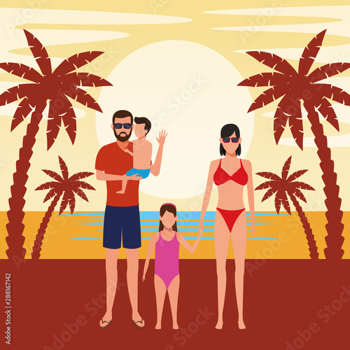 summer vacation cartoon