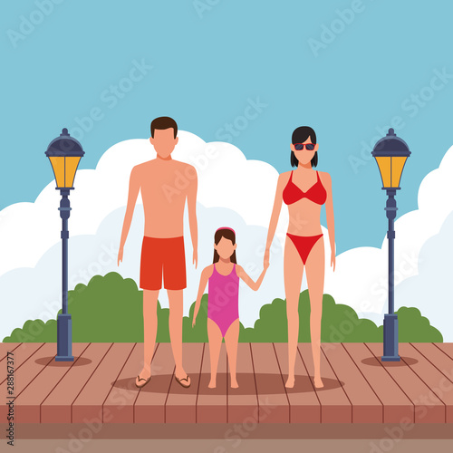 summer vacation cartoon
