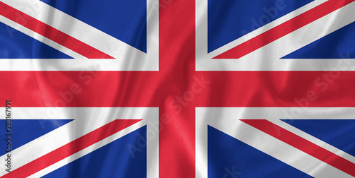 Great Britain waving flag