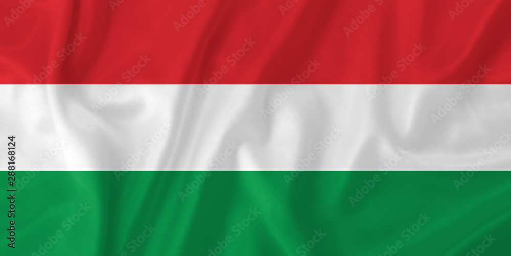 Hungary waving flag