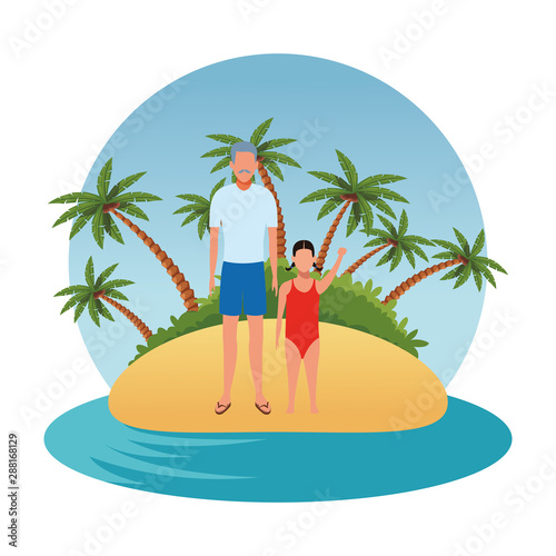 summer vacation cartoon