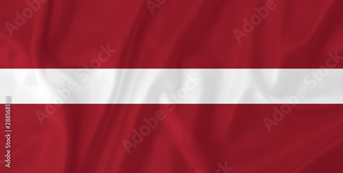 Latvia waving flag