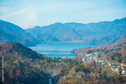 Chuzenji lake view at Akechidaira Ropeway of Nikko, Japan. © khuntapol