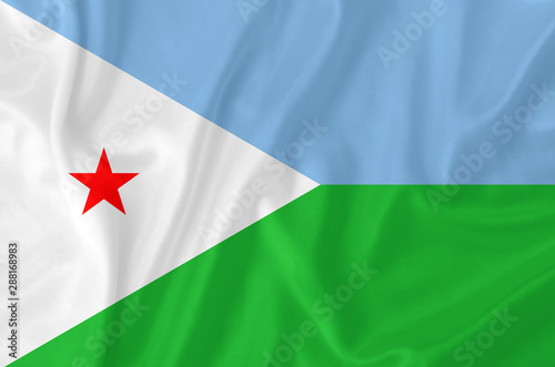 Djibouti waving flag