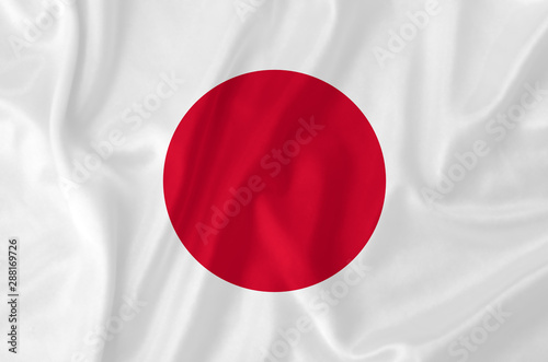Japan waving flag