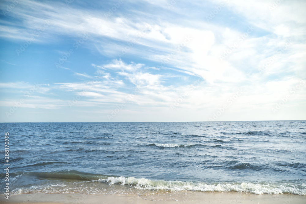 Beautiful view of sea at resort