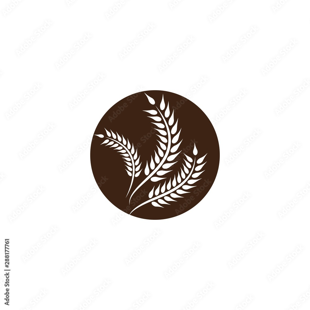 Wheat vector icon illustration Wheat vector icon illustration