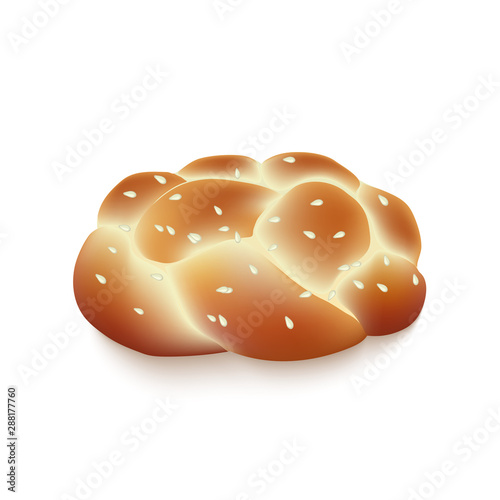 Photography Traditional jewish bread challah round for jewish holiday Rosh hashana