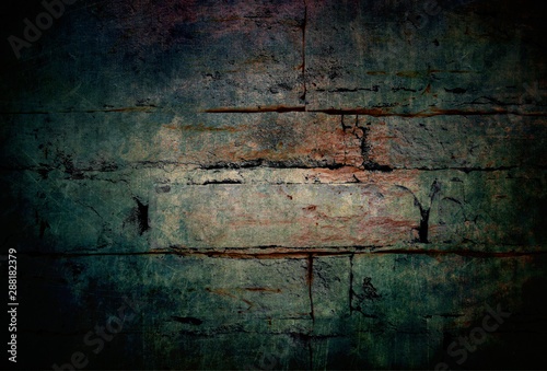 Mysterious background abstract dark wall brick texture