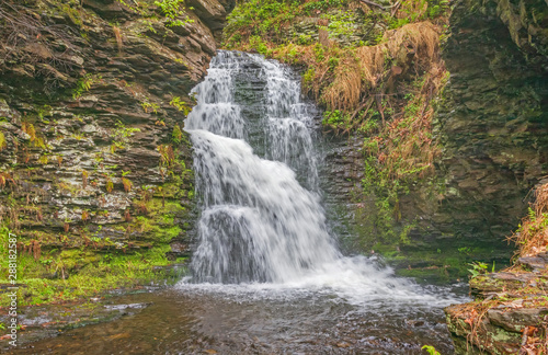 Waterfall in gorge