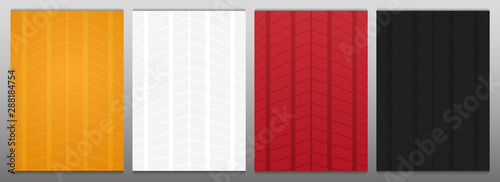 Set of Wheel tire tracks backgrounds. Automotive banners template.