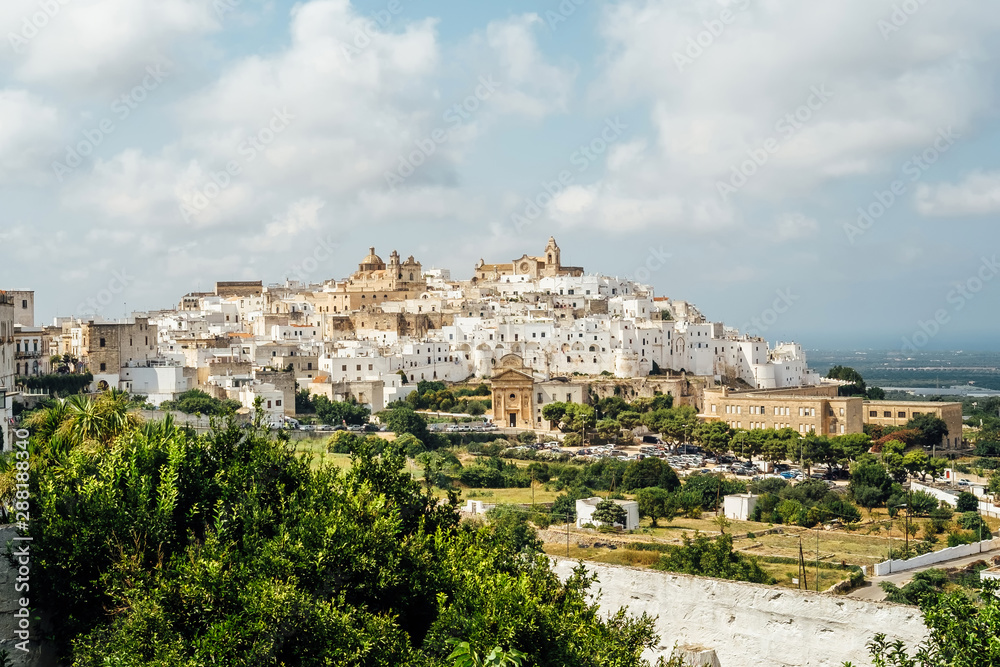 Panorama of the city of Ostuni, Puglia also known as the white city Panorama of the city of Ostuni, Puglia also known as the white city