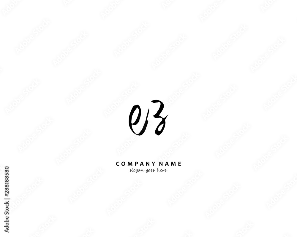EZ Initial letter logo template vector EZ Initial letter logo template vector