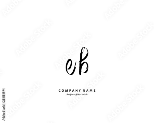 EB Initial letter logo template vector 