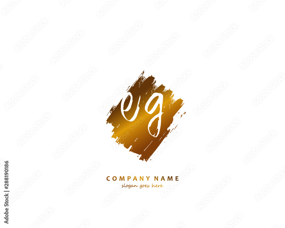 EG Initial letter logo template vector	