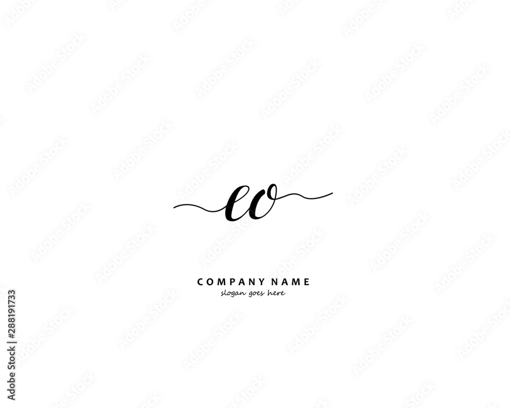EO Initial letter logo template vector EO Initial letter logo template vector