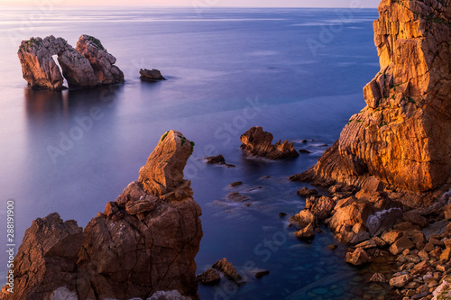 rocks and sea Cantabria coastline