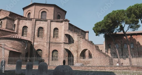 Basilica of San Vitale, Ravenna, Italy.  Filmed on Panasonic Cinematic Camera. photo