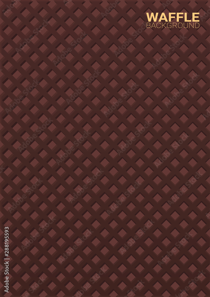 Fototapeta premium Colorful Wafer texture sweet food background. Ice cream waffle.