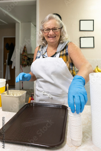 Volunteers Preparing a Community Meal