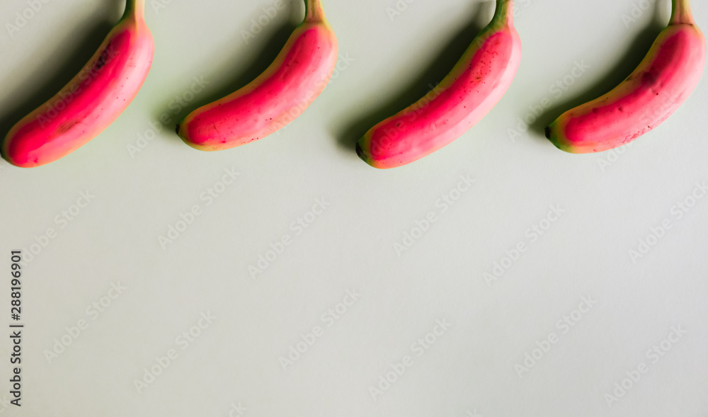 Pink mini bananas. Pink mini bananas.