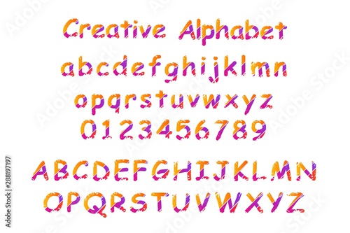 COLORFUL CREATIVE ALPHABET