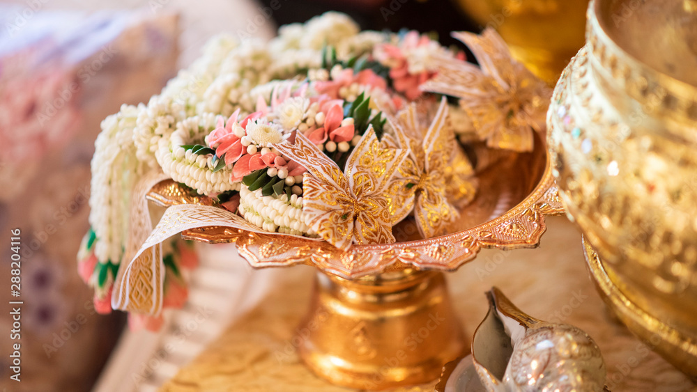 Thai traditional  wedding and decorations