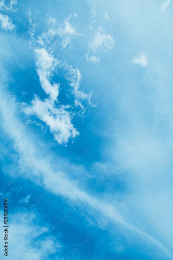 Fototapeta premium 夏の青い空と白い雲