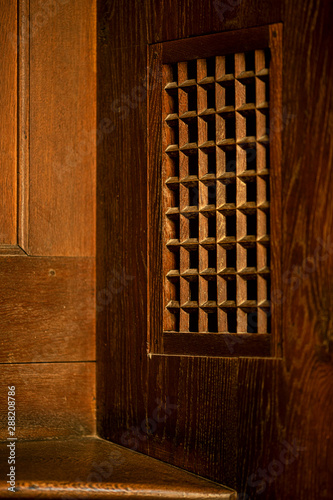 Canvas-taulu old confessional in the church