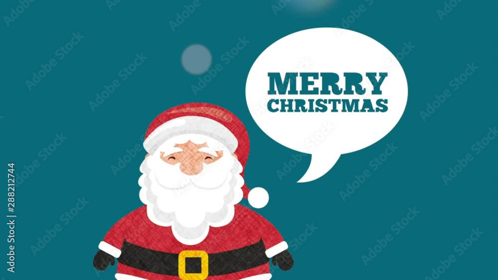 happy merry christmas card with santa claus happy merry christmas card with santa claus