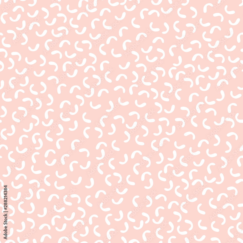Seamless pattern. White circles on a pink background. Vector texture. Seamless pattern. White circles on a pink background. Vector texture.