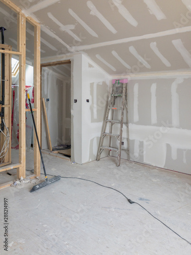 Unfinished attic addition