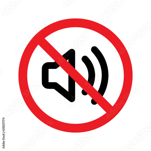 no sound sign symbol