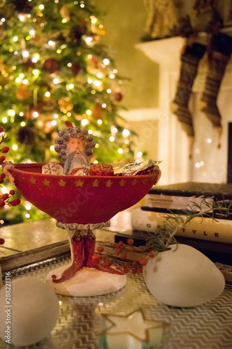 Santa Candy Bowl