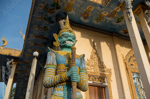 CAMBODIA BATTAMBANG WAT SANGKAE TEMPLE photo